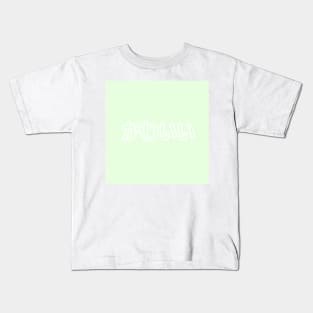 Pastel Kawaii Heart Button - Summer Geen Kids T-Shirt